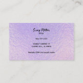 カスタマイズ可能なホログラフィック名刺 名刺 (裏面)