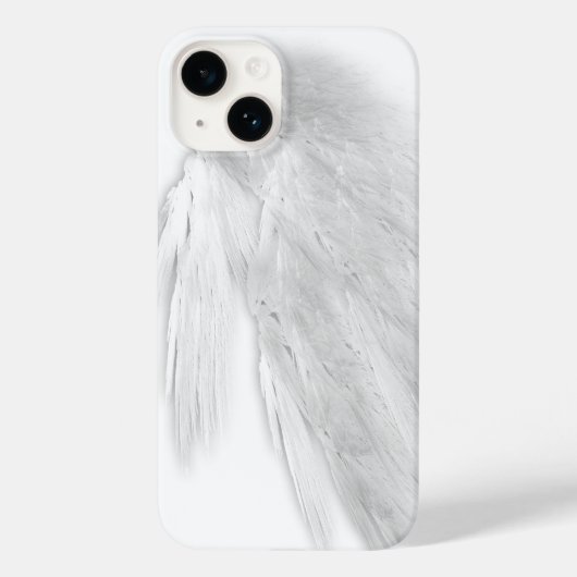カスタマイズ可能なホワイトのエンジェルウィング 右 Case-Mate iPhoneケース (裏面)