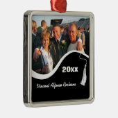 カスタマイズ可能なホワイトタッセルの卒業オーナメント メタルオーナメント (右)