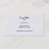 カスタマイズ可能なホワイトホログラフィック名刺 名刺 (裏面)