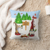 カスタマイズ可能なホームスイートホーム格言冬のシーン クッション (ブランケット)