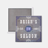 カスタマイズ可能なホームバービールサルーン マグネット (正面/裏面)