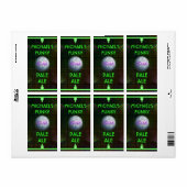 カスタマイズ可能なホームビール醸造器70のディスコボール ラベル (フルシート)