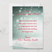 カスタマイズ可能なボストンテリアYappyクリスマスカード 案内状 (裏面)