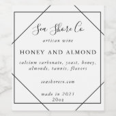 カスタマイズ可能なボトルスタンプ ワインラベル (シングルラベル)