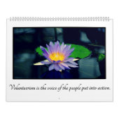 カスタマイズ可能なボランティアのための感動的な引用文 カレンダー (カバー)