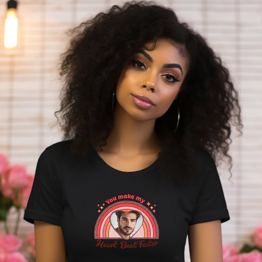 カスタマイズ可能なボーイフレンドRomantic Teeカスタム、写真 Tシャツ