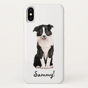 カスタマイズ可能なボーダーコリーの名前 iPhone X ケース