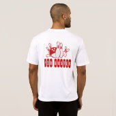 カスタマイズ可能なボーリングのチームティー Tシャツ (裏面フル)