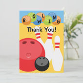 カスタマイズ可能なボーリングは感謝していしています サンキューカード (スタンド正面)