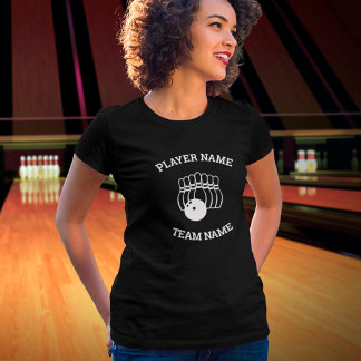 カスタマイズ可能なボーリングチームTシャツ Tシャツ