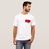 カスタマイズ可能なポケットドリップTシャツ Tシャツ (正面フル)
