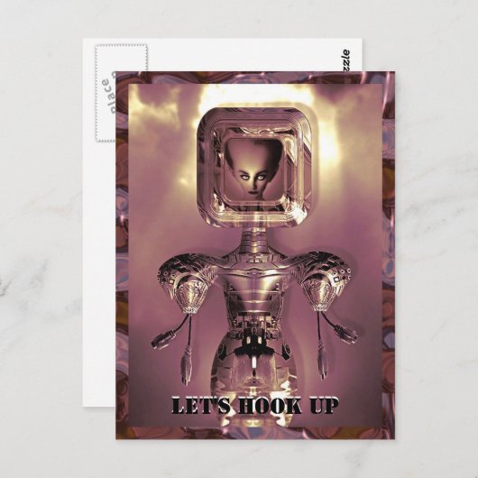 カスタマイズ可能なポストカードをフックアップ ポストカード (正面/裏面)