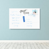 カスタマイズ可能なポストカードバックサイドキャンバス キャンバスプリント (インサイチュ (ウッドフロア))