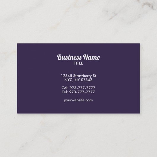 カスタマイズ可能なポップコーン映画の名刺 名刺 (裏面)