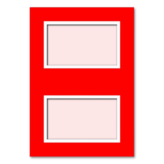 カスタマイズ可能なポピーレッドテンテッド座席表 テーブルナンバー (正面)