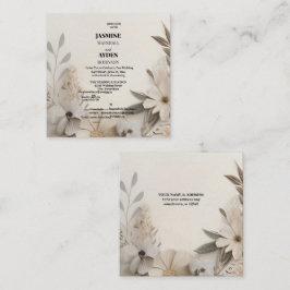 カスタマイズ可能なマイルストーンお祝いカード スクエア名刺