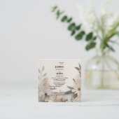 カスタマイズ可能なマイルストーンお祝いカード スクエア名刺 (スタンド正面)