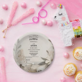 カスタマイズ可能なマイルストーンお祝いカード ペーパープレート (パーティー)