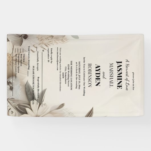 カスタマイズ可能なマイルストーンお祝いカード 横断幕 (横)