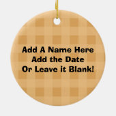 カスタマイズ可能なマウス信じオーナメント セラミックオーナメント (裏面)