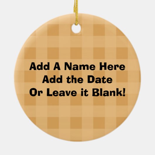 カスタマイズ可能なマウス信じオーナメント セラミックオーナメント (裏面)