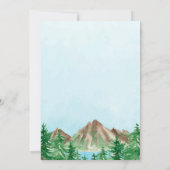 カスタマイズ可能なマウンテンレイク結婚式招待状 招待状 (裏面)