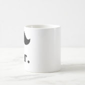 カスタマイズ可能なマグの黒の髭の氏 コーヒーマグカップ (中央)