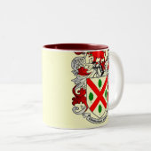 カスタマイズ可能なマグKeatingの紋章付き外衣- ツートーンマグカップ (正面右)