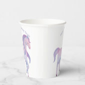 カスタマイズ可能なマジカルパステルグラデーションポニー 紙コップ (右)