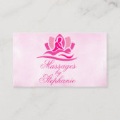 カスタマイズ可能なマッサージセラピスト名刺 名刺 (正面)
