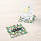 カスタマイズ可能なマトレシュカスクエア紙コースター スクエアペーパーコースター (インサイチュ)