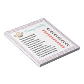 カスタマイズ可能なママまたはパパ赤ちゃんシャワーゲームパッド ノートパッド (アングル)