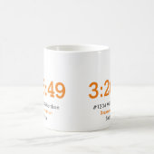 カスタマイズ可能なマラソン選手 コーヒーマグカップ (中央)