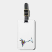 カスタマイズ可能なマルティーニの芸術の荷物のラベル ラゲッジタグ (正面縦)