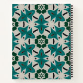 カスタマイズ可能なマンダラ乳製品。幾何学模様 ノートブック (裏面)