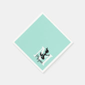 カスタマイズ可能なマーメイドパーティーナプキン スタンダードカクテルナプキン (角)