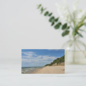 カスタマイズ可能なミシガン湖の名刺 名刺 (スタンド正面)