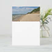 カスタマイズ可能なミシガン湖招待状 招待状 (スタンド正面)