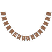 カスタマイズ可能なミスター&ミセスBunting on Burlapフェイク バンティングフラッグ (全)