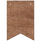 カスタマイズ可能なミスター&ミセスBunting on Burlapフェイク バンティングフラッグ (第2の旗)