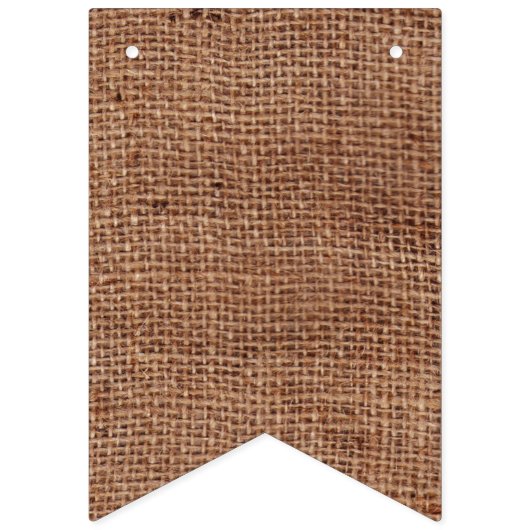 カスタマイズ可能なミスター&ミセスBunting on Burlapフェイク バンティングフラッグ (第1の旗)