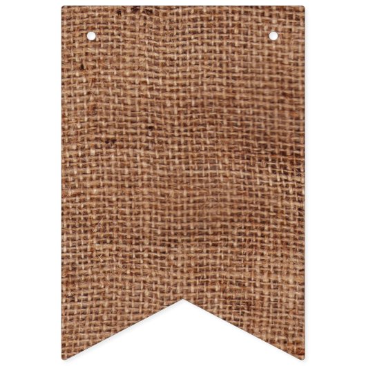 カスタマイズ可能なミスター&ミセスBunting on Burlapフェイク バンティングフラッグ (第3の旗)