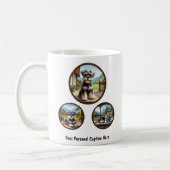 カスタマイズ可能なミニチュアシュナウザーパピー コーヒーマグカップ (左)