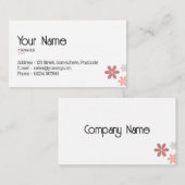 カスタマイズ可能なミニマリストの名刺テンプレート 名刺 (正面/裏面)