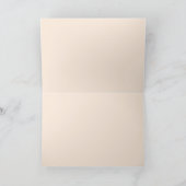 カスタマイズ可能なミニマリストフクロウグリーティングカード カード (内部)