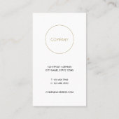 カスタマイズ可能なミニマリストミント 名刺 (裏面)