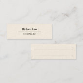 カスタマイズ可能なミニマリスト スキニー名刺 (正面/裏面)