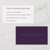 カスタマイズ可能なミニマルな名刺 名刺 (正面/裏面)