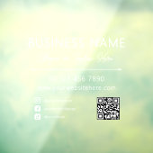 カスタマイズ可能なミニマルモダンな小規模ビジネス窓用ステッカー ウィンドウサイン (シート3)